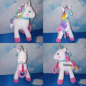 Unicorn DREAM Build a Bear BAB Baby Stuffed Plush -  Teethers/Rattles/Crinkles!
